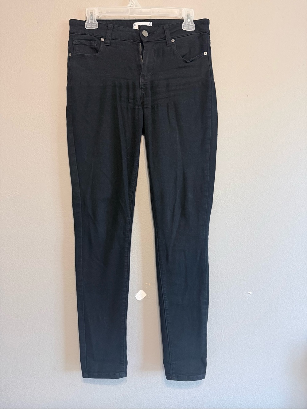 PAIGE Black High-Rise Skinny Jeans